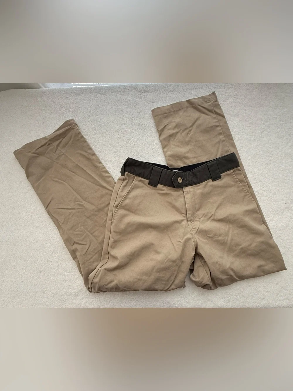 Dickies Skate Ronnie Sandoval Loose Fit Double Knee Pants in Kahki 30 x 32